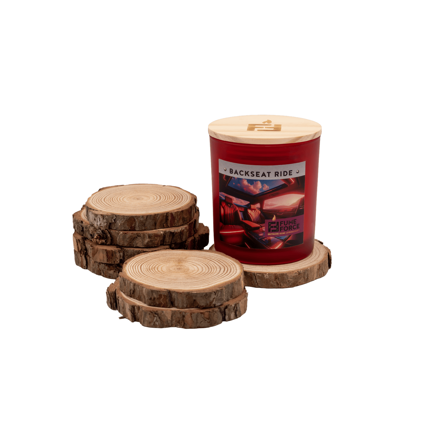 Kerzenuntersetzer Holz