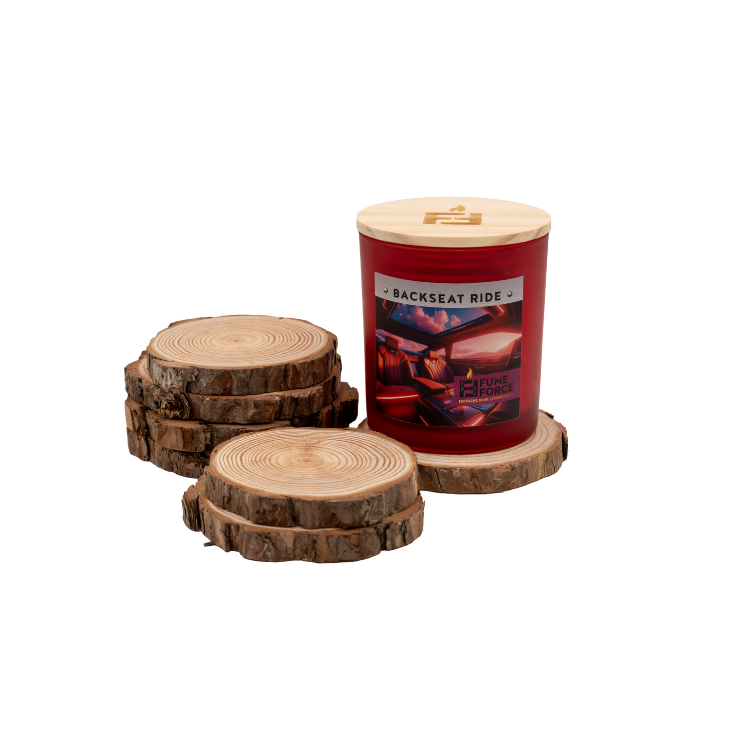 Kerzenuntersetzer Holz