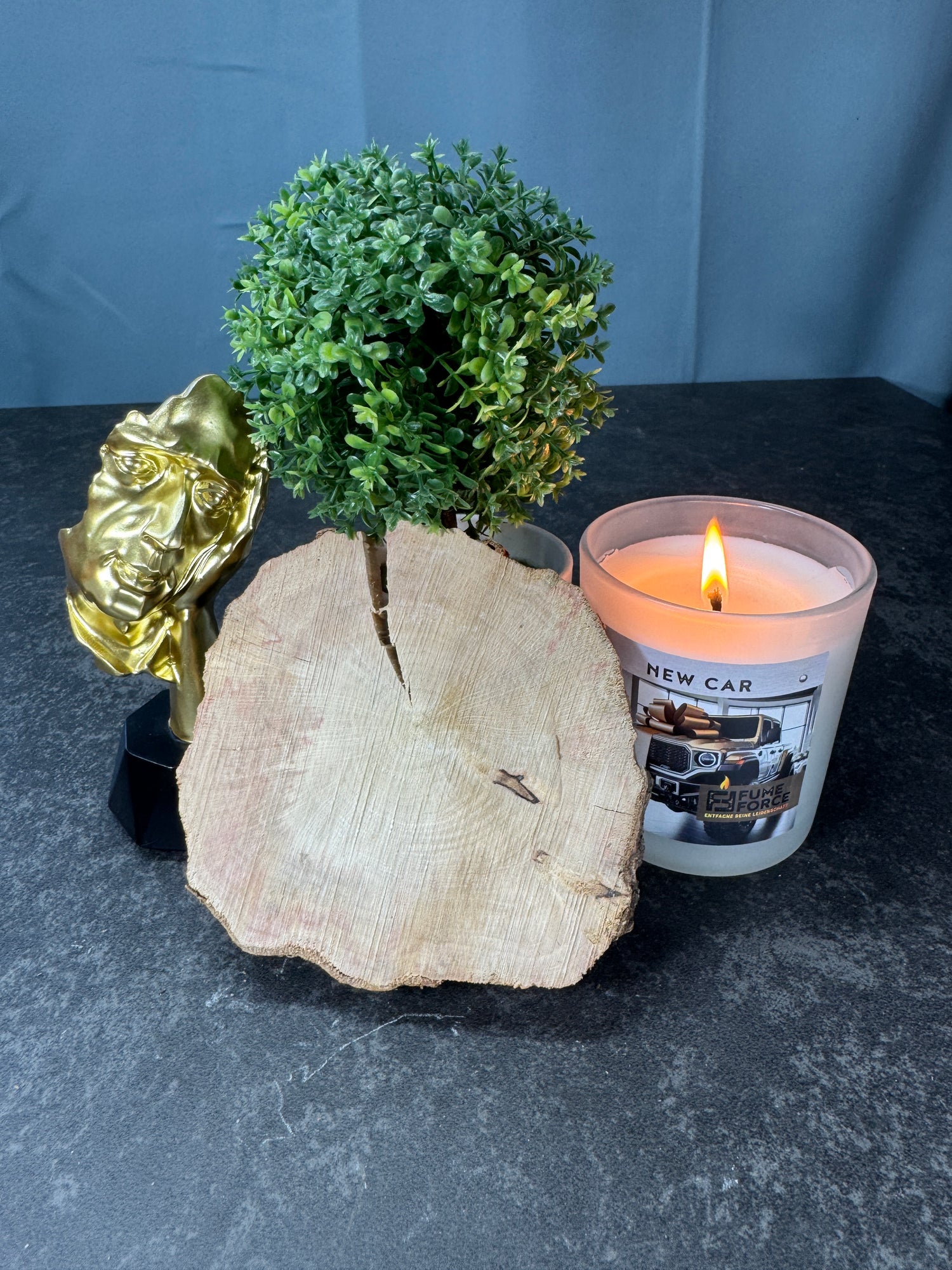 Kerzenuntersetzer aus Echtholz – Natürliche Unterlage für Duftkerzen